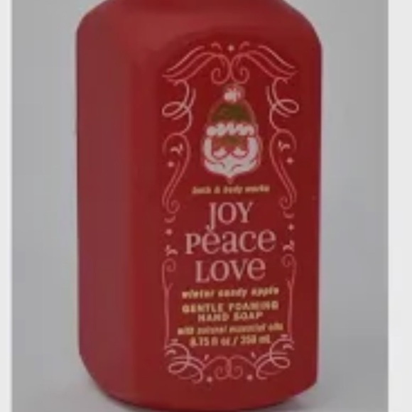 Bath & Body Works Gentle Foaming Hand Soap. Joy, Peace, Love. Winter Candy Apple - Picture 1 of 3